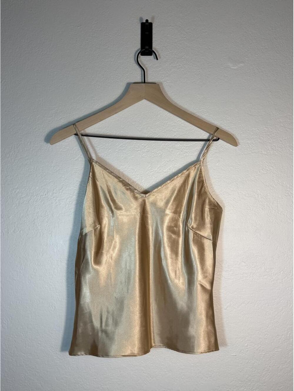 Vintage I.C.E. Gold Silk Cami Top